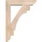 Ekena Millwork Merced Slat Smooth Bracket w/ Offset Brace, Douglas Fir, 5 1/2"W x 22"D x 30"H BKT0604X22X30MRC06SDF - alternate 2